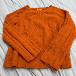Y2K Royal Robbins Vibrant Orange Crew Neck Sweater